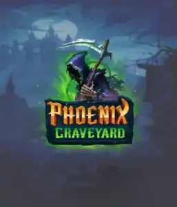 An immersive view of ELK Studios' Phoenix Graveyard slot, with its hauntingly beautiful graveyard and phoenix symbols. This image captures the slot's unique expanding reel feature, enhanced by its stunning symbols and dark theme. It vividly depicts the game's legend of the phoenix's revival, attractive for those drawn to legends.