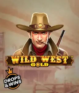  See the bold sheriff of "Wild West Gold," a popular slot game by Pragmatic Play. The visual features a confident sheriff with a golden star badge, set against a sun-baked Old West town backdrop. The game's title is prominently displayed in a stylized font, complementing the theme of adventure and law enforcement in the wild frontier. 