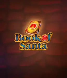 Celebrate the joyous spirit with Book of Santa slot by Endorphina, highlighting an ornate golden book decorated with Santa's iconic image. This graphic captures the warmth and excitement of Christmas, set against a cozy red background. Ideal for holiday season gaming, promising a captivating escape. 